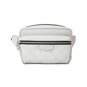 Louis Vuitton Taiga Black Leather Rama Bum Bag Outdoor Body